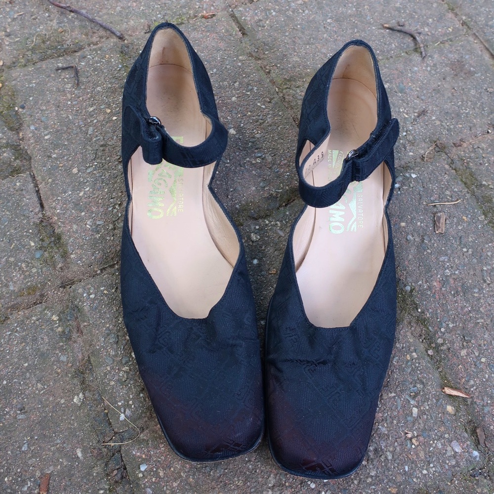 Vintage Ferragamo Strapped Heel